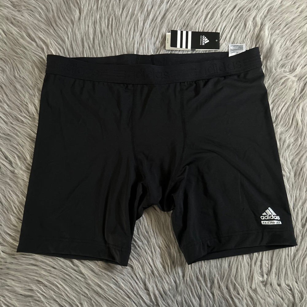Adidas Climalite Boxer Briefs Mens Size 2XL Black Stretchy
